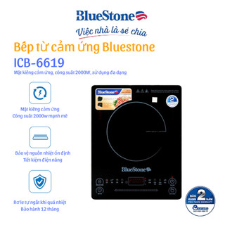 Bếp từ cảm ứng bluestone icb-6619 2000w hàng chính hãng bảo hành 24 tháng
