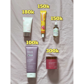 Pass kcn, skincare, bodylotion Espoir, Bad Peach, Klairs, Paula’s Choice, Freshity.