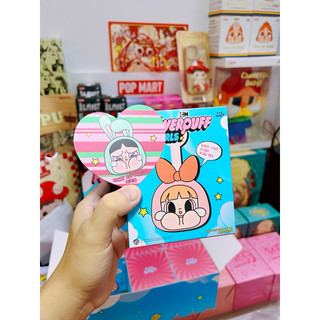 POP MART móc khoá check card - Crybaby × Powerpuff Girls Series-Vinyl Face Plush |
