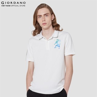 Áo polo nam sư tử 3d lion giordano 01011222
