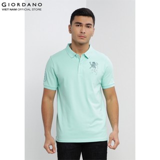 Áo polo nam sư tử 3d lion giordano 01011222