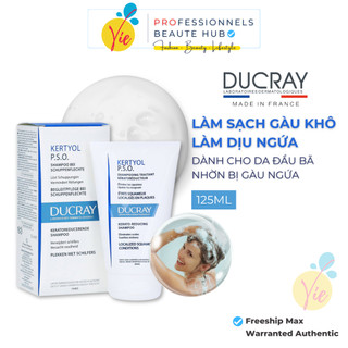 Dầu gội DUCRAY KERTYOL PSO Shampoo làm sạch gàu mảng 125ml