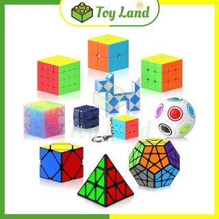 [Combo Đế QiYi] Rubik 2x2 3x3 4x4 5x5 Pyraminx Tam Giác Rubic Biến Thể Megaminx Đồ Chơi Trí Tuệ
