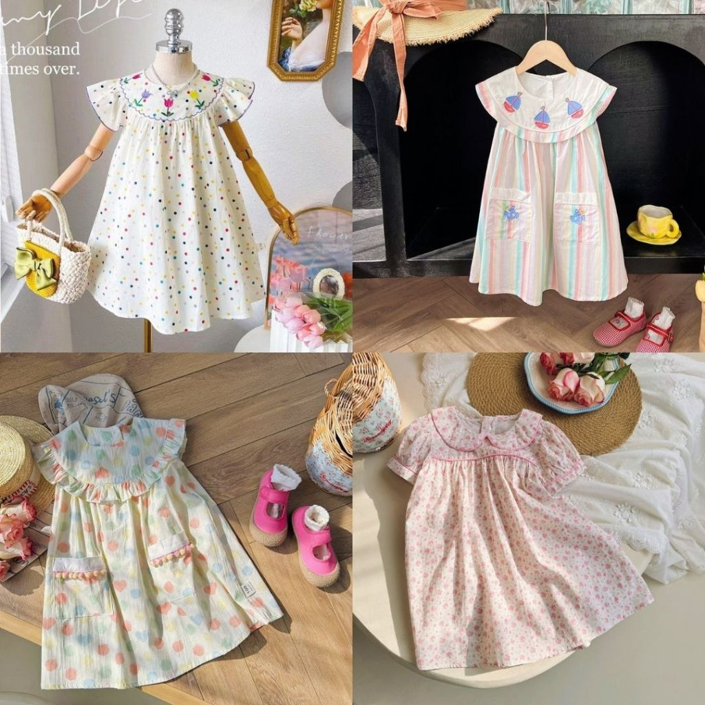 BST Váy DuDu Váy Hè Hoạ Tiết Dễ Thương Cho Bé Gái SD8 - AMBB.KIDS Store