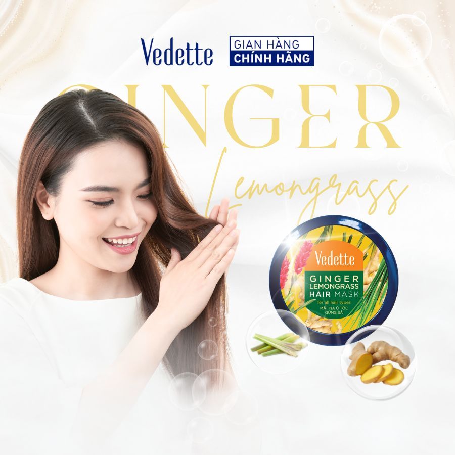 Mặt Nạ Ủ Tóc Vedette Gừng Sả 145ml (TPM400)