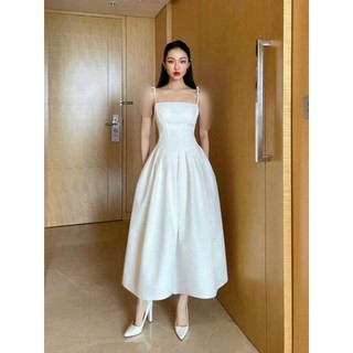 [Hình thật chụp sàn] Đầm maxi đầm 2 dây xòe đơn giản xinh