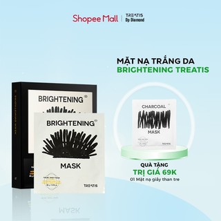 Mặt nạ trắng da mờ nám cấp ẩm treatis brightening mask hộp 10 gói - hàng chính hãng