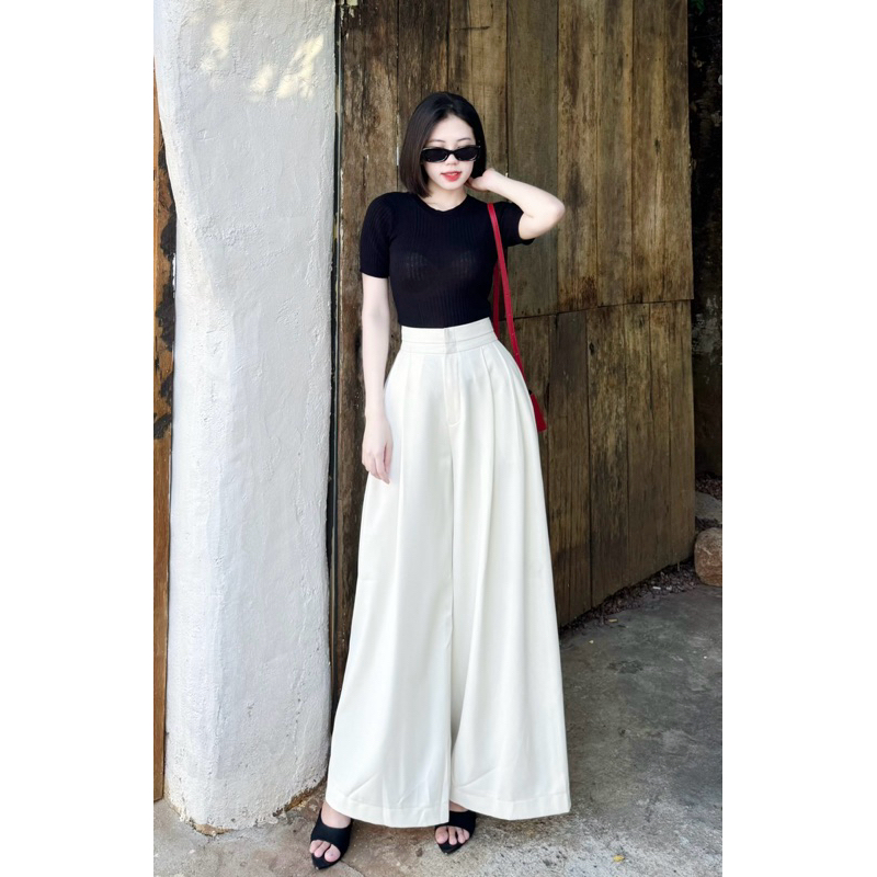 QUẦN TÂY LƯNG CAO BẢN TO ỐNG XUÔNG RỘNG DÀI 102CM CHẤT VẢI CHÉO HÀN KHÔNG NHĂN SIÊU ĐẸP PHONG CÁCH HÀN QUỐC ĐỦ SIZE