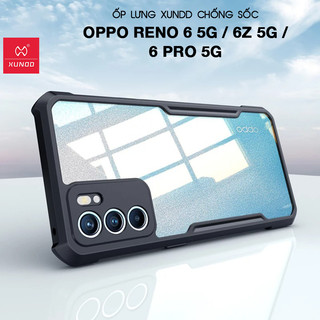 Ốp lưng XUNDD OPPO Reno 6 5G / 6Z 5G / 6 Pro 5G - Chống shock, Mặt lưng trong, Viền TPU