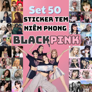 Set 50 sticker niêm phông Blackpink. Sticker Blackpink, tem niêm phong, hình dán, gói hàng