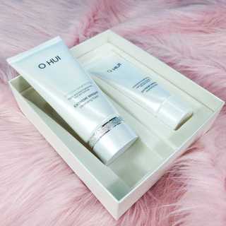 Set Sữa rửa mặt trắng da OHui Extreme Bright Cleansing Foam Special Set