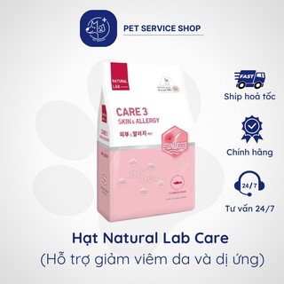 Hạt Cho Chó Natural Lab Care Hỗ Trợ Giảm Viêm Da và Dị Ứng túi 2kg PET SERVICE.