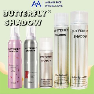 Gôm tóc Butterfly Shadow 150ml 320ml 600ml Chính hãng, Gôm bạc giữ nếp tạo kiểu nam nữ