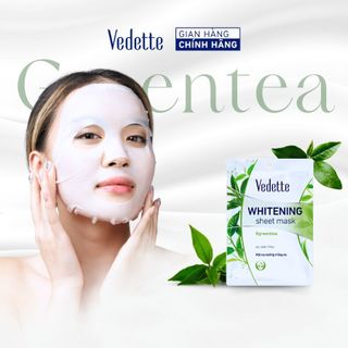 Mặt nạ giấy trắng da Vedette Trà Xanh 22ml (TPM018)