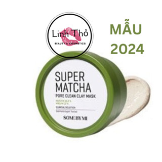 [MẪU MỚI] Mặt nạ đất sét trà xanh Some By Mi Super Matcha Pore Clean Clay Mask 100g