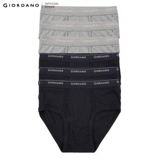 Bộ 6 Quần Lót Nam Dạng Tam Giác Giordano Cotton Briefs 01177014