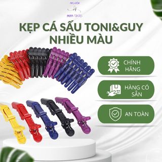 1 vỉ 6 kẹp cá sấu toni&guy-tigi nhiều màu -phụ liệu tóc minh thức