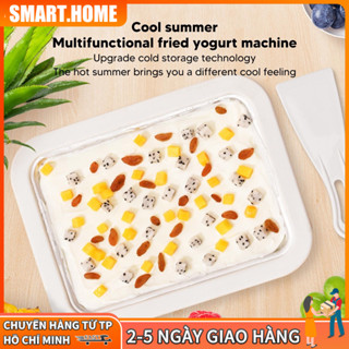 【🔥Free ship🔥】Máy Làm Kem Cuộn Mini Tại Nhà Bằng Thép Không Gỉ DIY