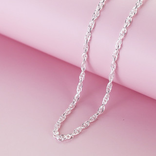 Dây chuyền xoắc bạc nguyên chất s999