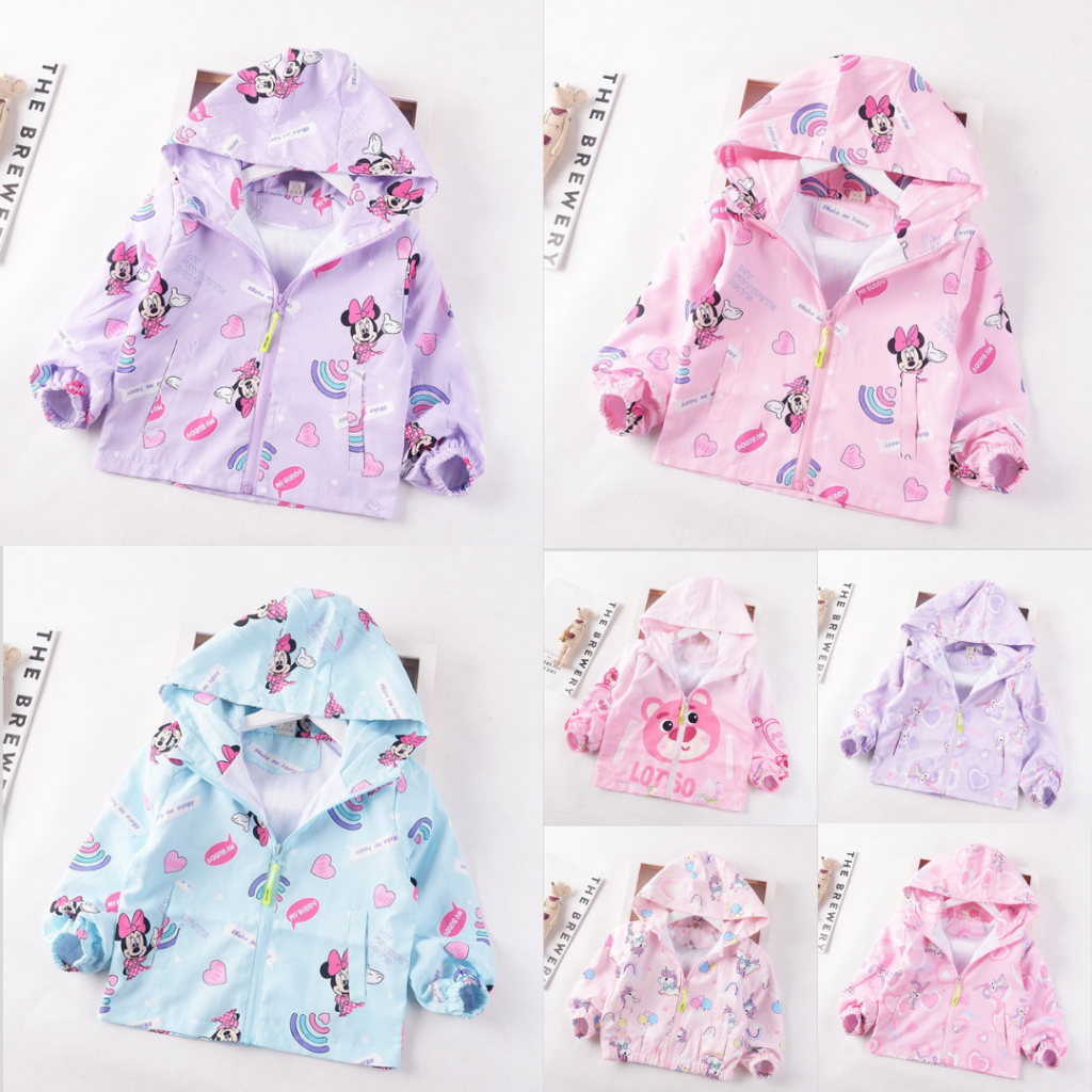 BST Áo Khoác Gió Minnie, Pony Hoạ Tiết Đáng Yêu Cho Bé Gái MD1872/ MD1871 - AMBB.KIDS Store