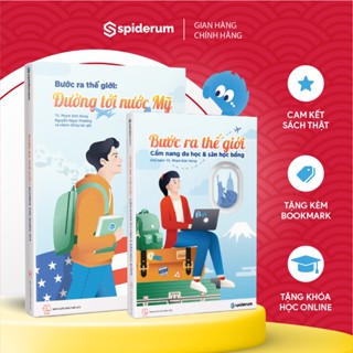 Sách - Combo Bước Ra Thế Giới: Cẩm Nang Du Học Và Săn Học Bổng và Đường Tới Nước Mỹ -  TS. Phạm Đức Hùng