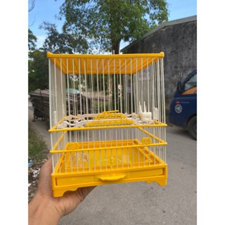 Khung lồng khuyên hút mật vuông nhựa Lồng hút mật khuyên Trung quốc tự ráp 21cmx23cm kèm đủ phụ kiện