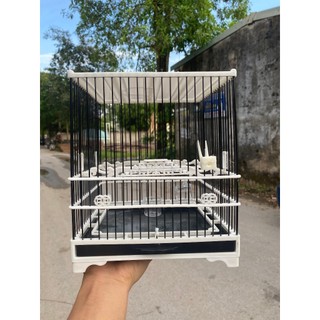 Lồng khuyên nhựa Trung Quốc Lồng khuyên nhựa vuông để bàn Lồng hút mật nhựa nhiều màu sắc tặng kèm áo lồng và phụ kiện