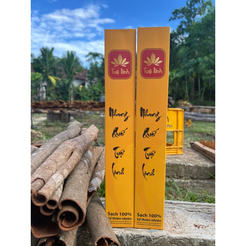 Nhang Quế Tuệ Linh Hương Quế Combo 2 Hộp , Nhang Hương Quế, Nhang Từ Vỏ Quế, Hương Thơm Dễ Chịu, Khô