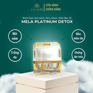 Kem mờ nám jsun93, dưỡng sáng, mờ thâm mela platinum detox, 25gr, js247kmn25