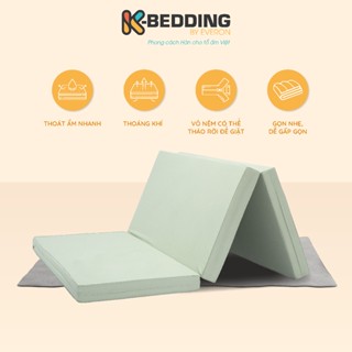 Nệm bông ép K-Bedding By Everon chất vải microfiber KMS, độ dày 5cm và 9cm, bảo hành 5 năm