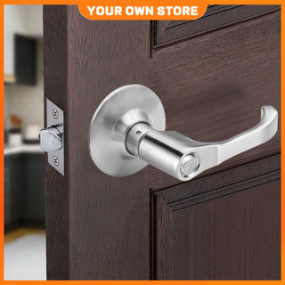  Khoá tròn tay gạt thẳng cứng cáp - Khóa tay nắm cửa 45-65mm cho phòng tắm 