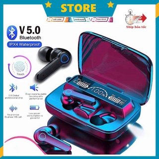 Tai Nghe Bluetooth Nhét Tai Mini M19 Hiệu Pin Khỏe Bass Hay Kháng Nước Chống Ồn Cực Tốt