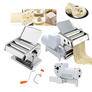 MÁY CÁN MỎNG BỘT CHẠY ĐIỆN, MÁY CẮT MÌ, MÁY CÁN MÌ QUAY TAY