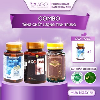 Combo liệu trình cho Nam Giới ago dad chống xuất sớm, thải tinh trùng yếu kém và sản sinh ra tinh trùng mới đặc ,khoẻ