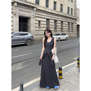 Váy đầm body không tay dáng dài qua gối váy đi biển váy dáng dài chiết eo ôm body sexy váy đi chơi đầm nữ mùa hè v333