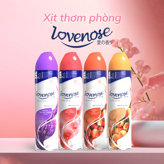  Xịt thơm phòng Lovenose nước hoa xịt phòng hương thơm tự nhiên dễ chịu lưu hương lâu dài 