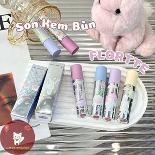 [FLORTTE] Son Kem Bùn FLORTTE Vỏ Bạc Cô Gái Girls Dormitory Series Milk Cake Lip Cream (2.3g)