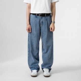 Quần jean Owlbrand Wide Pleated/ Xanh