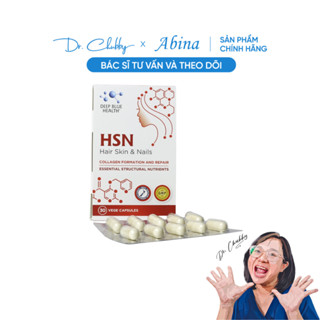 Viên uống HSN đẹp da, kiềm dầu, giảm mụn, mọc tóc, Deep Blue Health Hair Skin Nail Dr Chubby