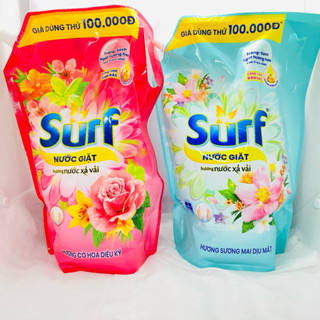  Nước Giặt Surf Túi 2,9kg  4kg Hương Hoa Cỏ Sương Mai 