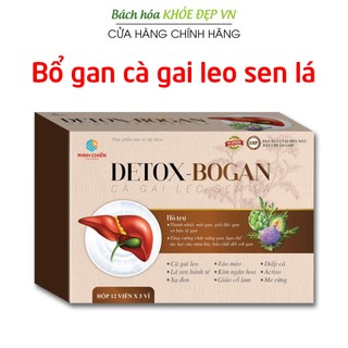 Viên uống Detox Bổ Gan Cà Gai Leo Sen Lá giúp thanh nhiệt mát gan, bảo vệ gan - 60 viên