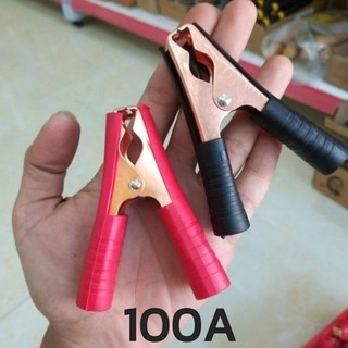 1 cặp kẹp bình loại tốt đỏ đen
