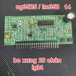 Bo điều khiển máy hàn 20 chân bo xung mạch lái igbt máy hàn sg3525 lm358 mẫu 14 lktt