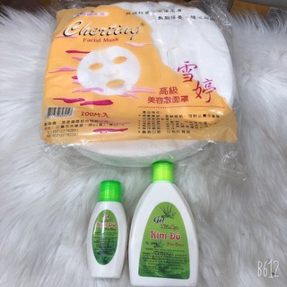 Combo gel lột mụn 200g kim đô + 5 giấy lột mụn