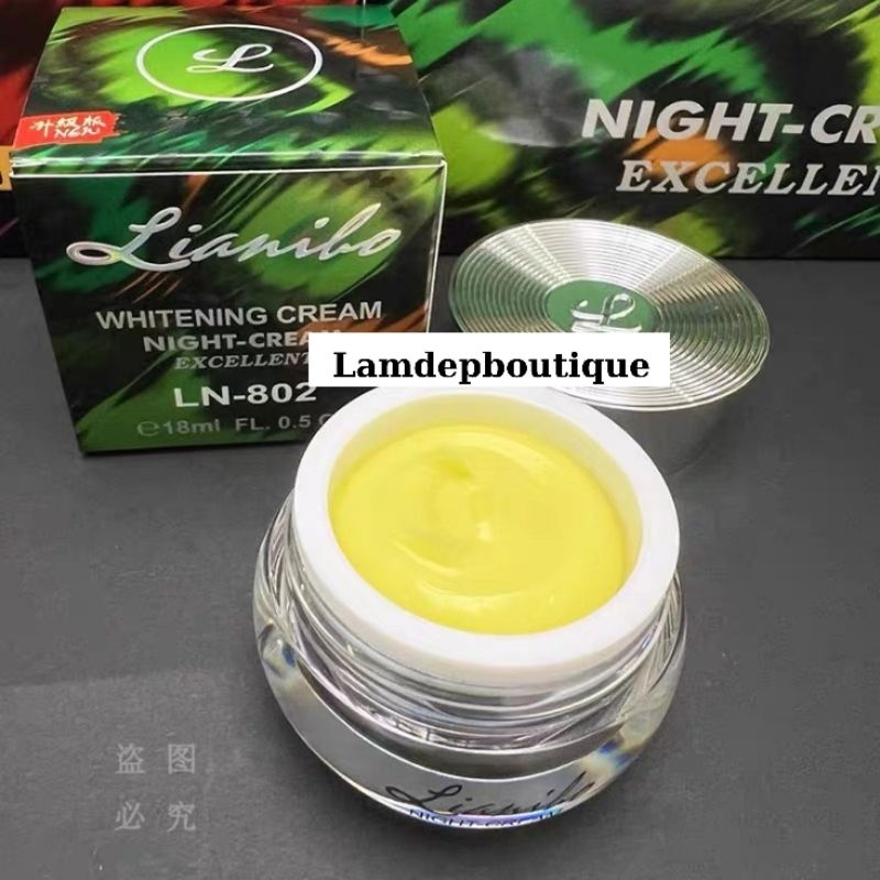 Kem Dưỡng Da LIANIBO Ngày/Đêm Hàng Chính Hãng - Trắng Da, Mờ Nám, Giảm Thâm Mụn 18ml