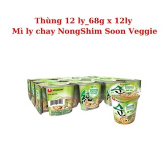 Mì ly chay Soon Veggie Nongshim 68g/ly
