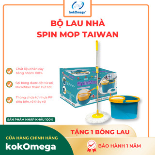Bộ Lau Nhà Spin Mop Đài Loan ( Tặng 1 Bông Lau)