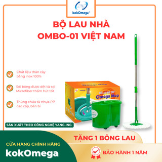 Bộ Lau Nhà 360 kokOmega OMBO-01 ( Tặng 1 Bông Lau)