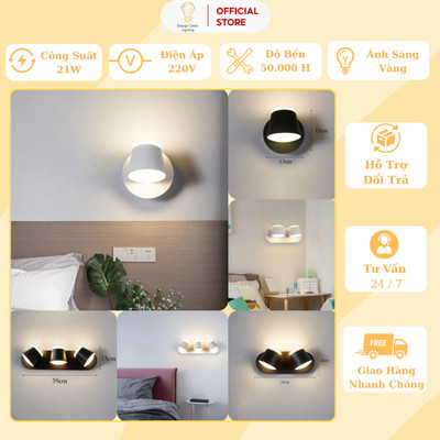 Đèn Gắn Tường Energy Green Lighting DT-6451 - Xoay 360 Độ - Decor Trang Trí Phòng Ngủ / Phòng Khách