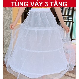 Tùng Váy 3 Tầng Dành Cho Cô Dâu Ngày Cưới